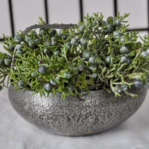 Vintage Norwegian Pewter Bowl With Handle