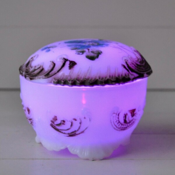 Glass Powder Jar Etsy