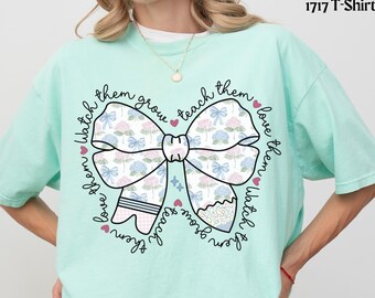 Teacher Shirt Comfort Colors, Floral Teacher Shirt, Summer Teacher Shirt, Back To School Teacher Shirt, Teacher Team Shirt, Gift for Teacher