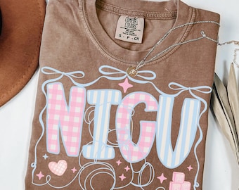 NICU Nurse Shirt, Comfort Colors NICU Nurse Shirt, Neonatal Intensive Care Unit Shirt, Nicu Crew Shirt, Nicu Nurse Gifts, Nurse Appreciation