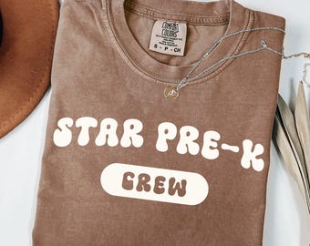 Pre-K Teacher Shirts, Comfort Colors, PreK Back to School Teacher Shirt, Pre-K Teacher Team Shirt, Preschool Crew, PreK TShirt,Pre K T-Shirt