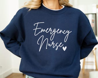Emergency Nurse Sweatshirt, ER Nurse Sweatshirt, ER Nurse Gift, ER Nurse Shirt, Emergency Department Sweatshirt,Er Nurse Crewneck,Er Sweater