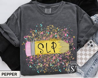 SLP Shirt Comfort Colors Speech Therapist Shirt Back to School Speech Language Pathologist Team Shirts SLP Gift for Speech Therapist Tshirt