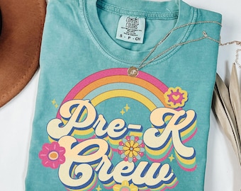 Pre-K Teacher Shirts, Comfort Colors, PreK Back to School Teacher Shirt, Pre-K Teacher Team Shirt, Preschool Crew, PreK TShirt,Pre K T-Shirt