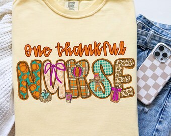 Fall Nurse Shirt Comfort Colors, Thanksgiving Nurse Shirt, Pumpkin Nurse Shirt, Autumn Nurse Shirt, Leopard Nurse Shirt, Nurse Appreciation