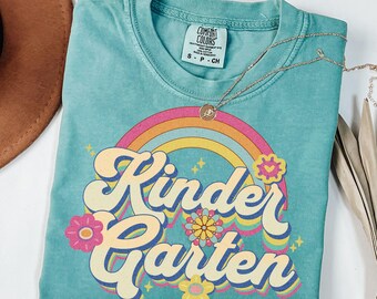 Kindergarten Teacher Tshirts, Comfort Colors, Kindergarten Crew Shirts, Teacher Team Shirt,Back to School Shirt Teachers,First Day of School