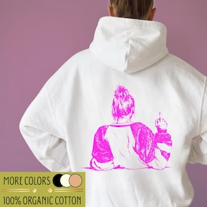 THE FINGER FEMINISM Hoodie, 100% Organic Cotton, Statement, Mansplaining, neon, Womens Right, Mittelfinger, Fight Funny, Bold, Back Print