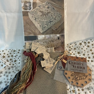 DeStash cross stitch pattern kit.  Blackbird Designs "United We Stand"