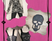 Crochet Halloween Costume Patterns: Skull, Spider Web, Corset (Pattern Ebook)