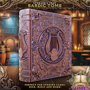 Barden Würfel und Deck Box Tomes von Fates End