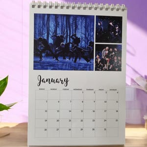 BTS 2025 Calendar - Kpop Monthly Desk Calendar with Iconic Photos of Suga, Jungkook,  Jimin Bulletproof Boys Merch Fanmade