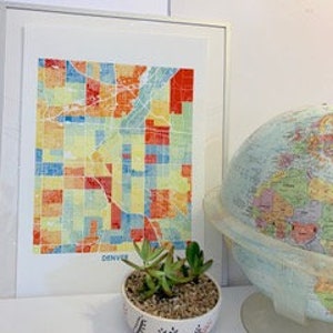 Juanitas Colorado Springs Map Print. Choose your Colors and Size. CO Travel Poster. Wall Art. image 7