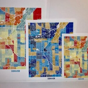 Juanitas Colorado Springs Map Print. Choose your Colors and Size. CO Travel Poster. Wall Art. image 10