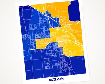 Juanitas Bozeman MT Map Print.  Choose the Colors and Size.  Home Montana State University.