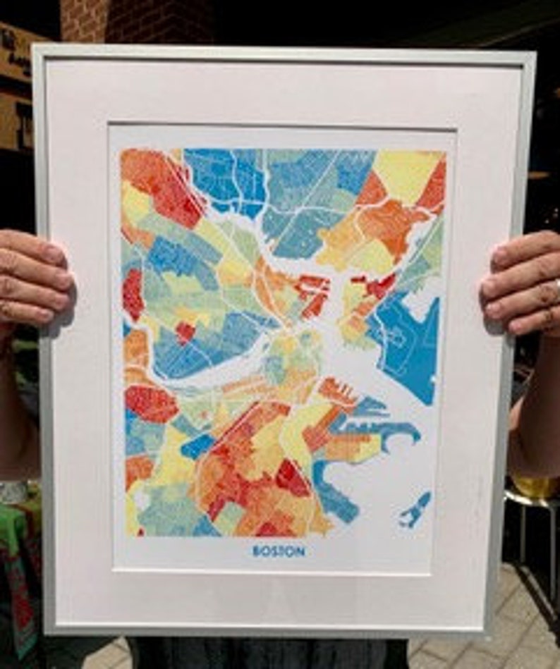 Juanitas St Thomas Map Print. Choose your colors and size. U.S. Virgin Islands Artwork. image 6