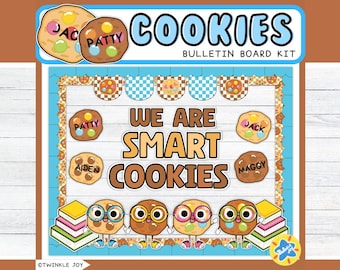 We Are Smart Cookies, Back to School Bulletin Board Kit & Name Tags | August Decor | August Bulletin Board Ideas | Classroom decor