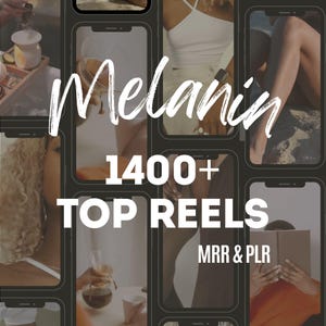 1400+ Melanin Faceless Video Reels Story MRR & PLR Resell Rights, Instagram Aesthetic Video, Instagram Template Faceless Reels Luxury | #103