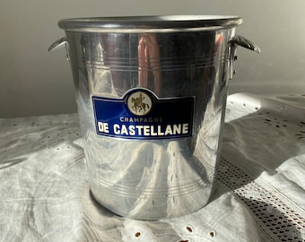 Vintage De Castellane Champagne Ice Bucket - French Barware, Collectible Wine Chiller, Retro Table Decor, Classic Party Accessories