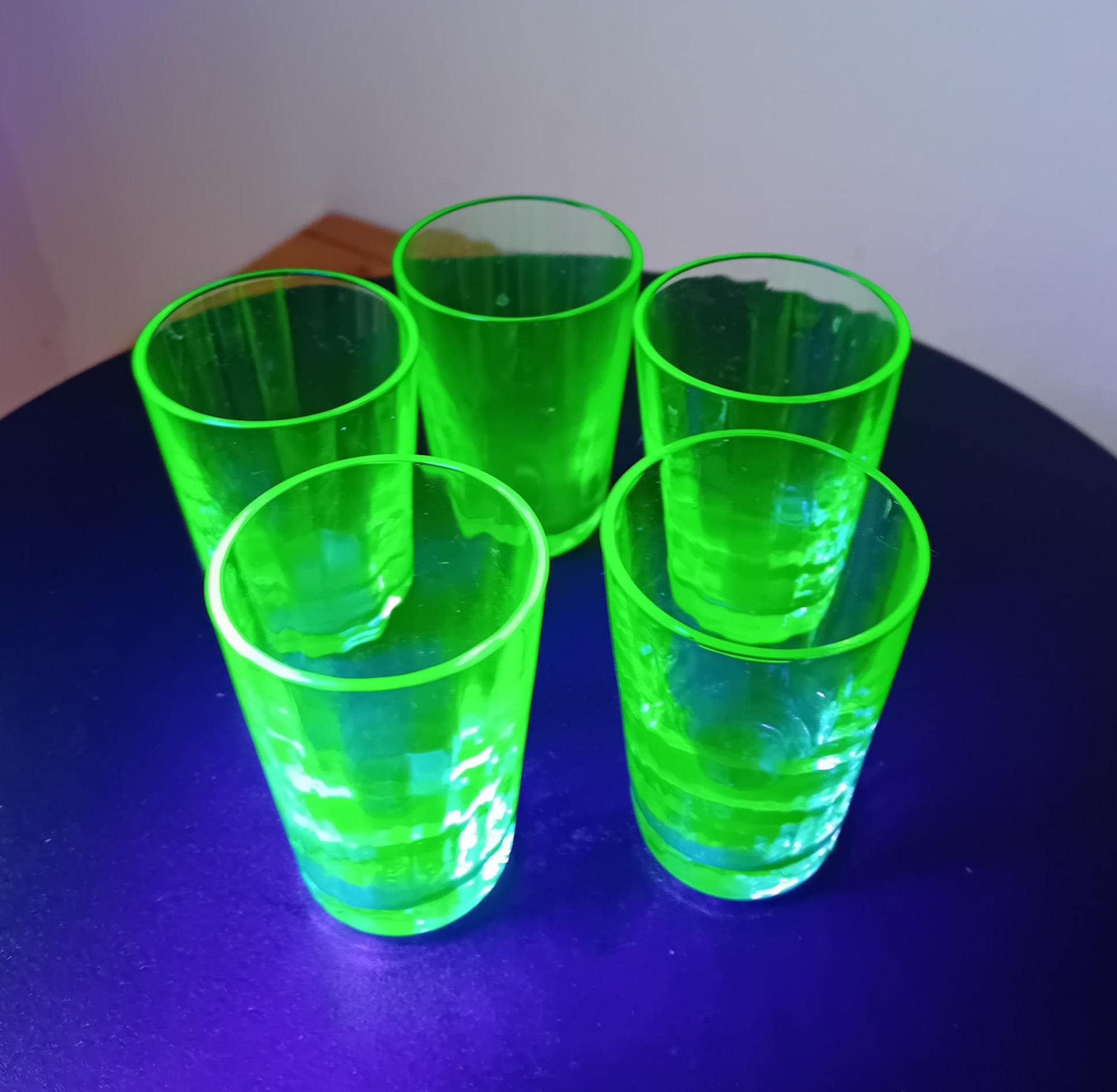 メロン柄氷コップウランガラスグラスヴァセリンディプレッションペア