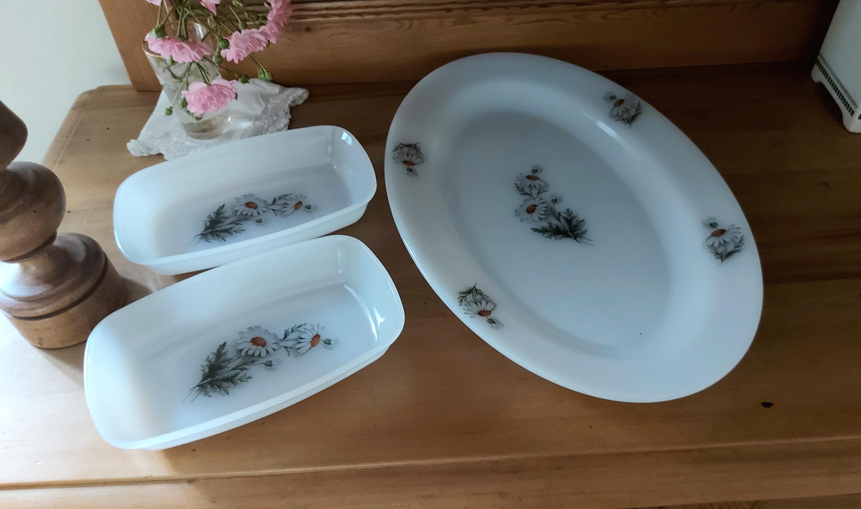 Marca Arcopal Platos Arcopal Con Margaritas Juego De Platos Y