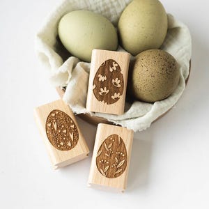 Osterei Stempel Set, Ostern Stempel, Oster Geschenke DIY, Basteln Ostern, Frühling Stempel, Basteln Frühling, Ostermotive HS088
