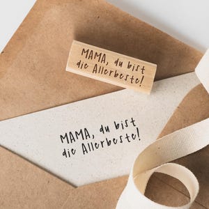 Mama, du bist die Allerbeste Stempel, Muttertag Stempel, Karte Muttertag, Grußkarte, Geschenk Stempel, Wertvoll toll Stempel, HS107