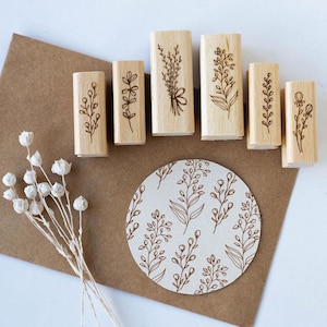 Stempelset Zweige 1, Motivstempel, Stempel Herbst, Natur, Stempel Kränze, Stempel Blumen, Scrapbooking Stempel, Bullet Journal Stempel HS023