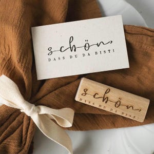 Stempel Hochzeit Schön dass du da bist, Party Stempel, Hochzeit Stempel, Feier Stempel, Tischkarte Stempel, Stempel Einladung HS037