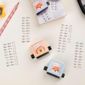 Lehrerstempel Trodat Rechenrally Stempel Set Rechenaufgabe Plus Minus Rechnung Matheaufgaben Mathe Grundschule Rechnen Rollstempel PR013