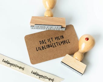 Personalized stamp with your own text Name Custom text Name stamp Text stamp Individual Bestseller personalizable Saying HS124
