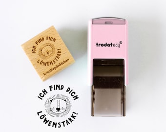 Teacher stamp lion "I think you're lion-strong" Motivation stamp positive reward elementary school growth mindset feedback gift HS167