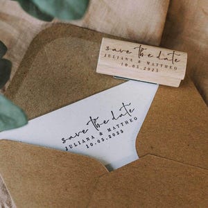 Save the Date Stempel, Hochzeitsstempel, Stempel Hochzeitsdatum, Stempel Namen Hochzeit, Stempel Hochzeitseinladung personalisiert HS029