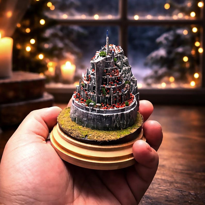 Original Handmade Fantasy Castle Miniature Diorama, Tabletop Terrain ...