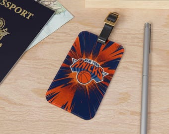 NBA Luggage Tag: New York Knicks or Stephen Curry Warriors - Acrylic Travel Accessory