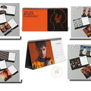Formula 1 2025  Desk Calendar – Stylish and Functional Gift for F1 Fans F1 Motorsport Alex Albon Oscar Piastri