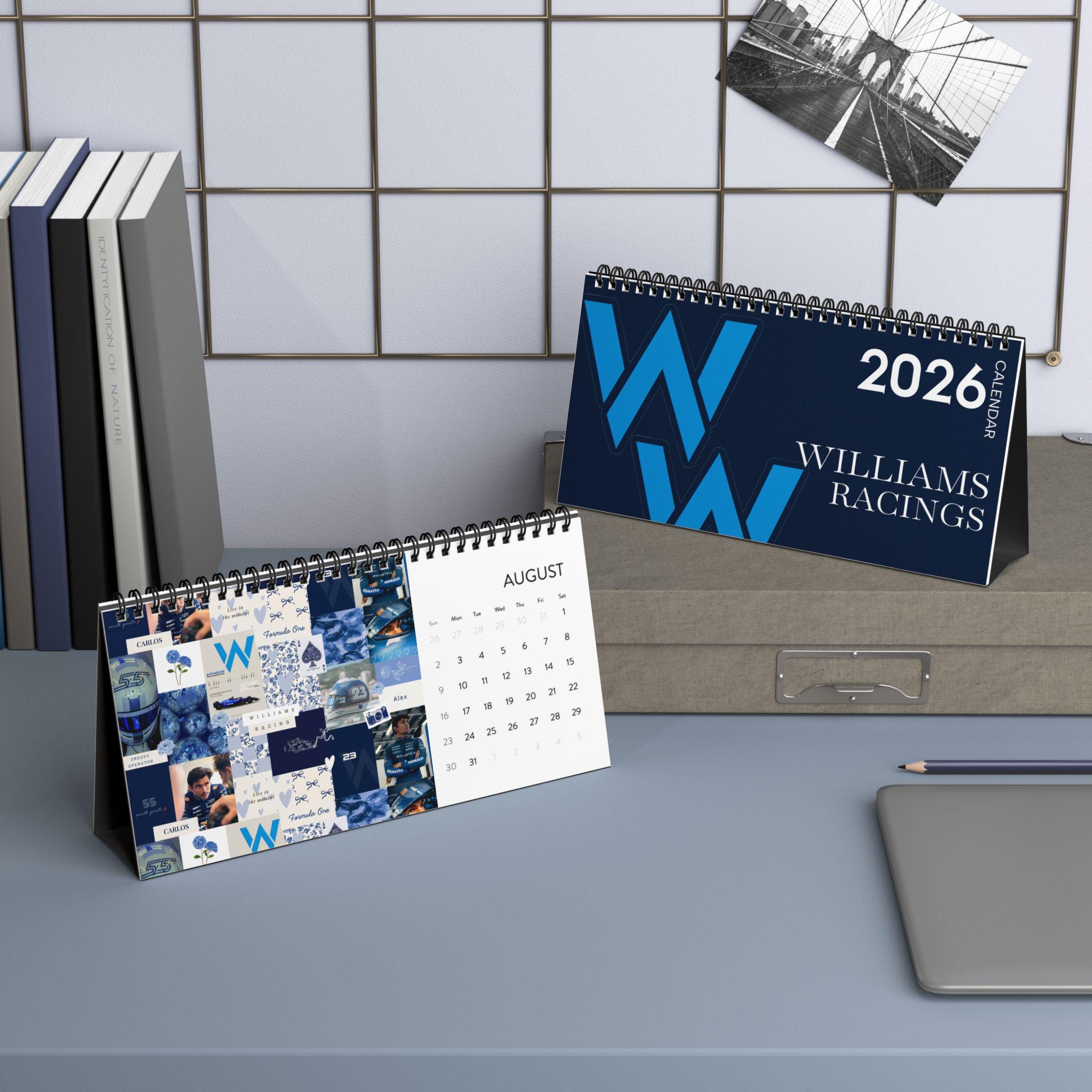 フォーミュラ1 2026 卓上カレンダー フェラーリ、マクラーレン