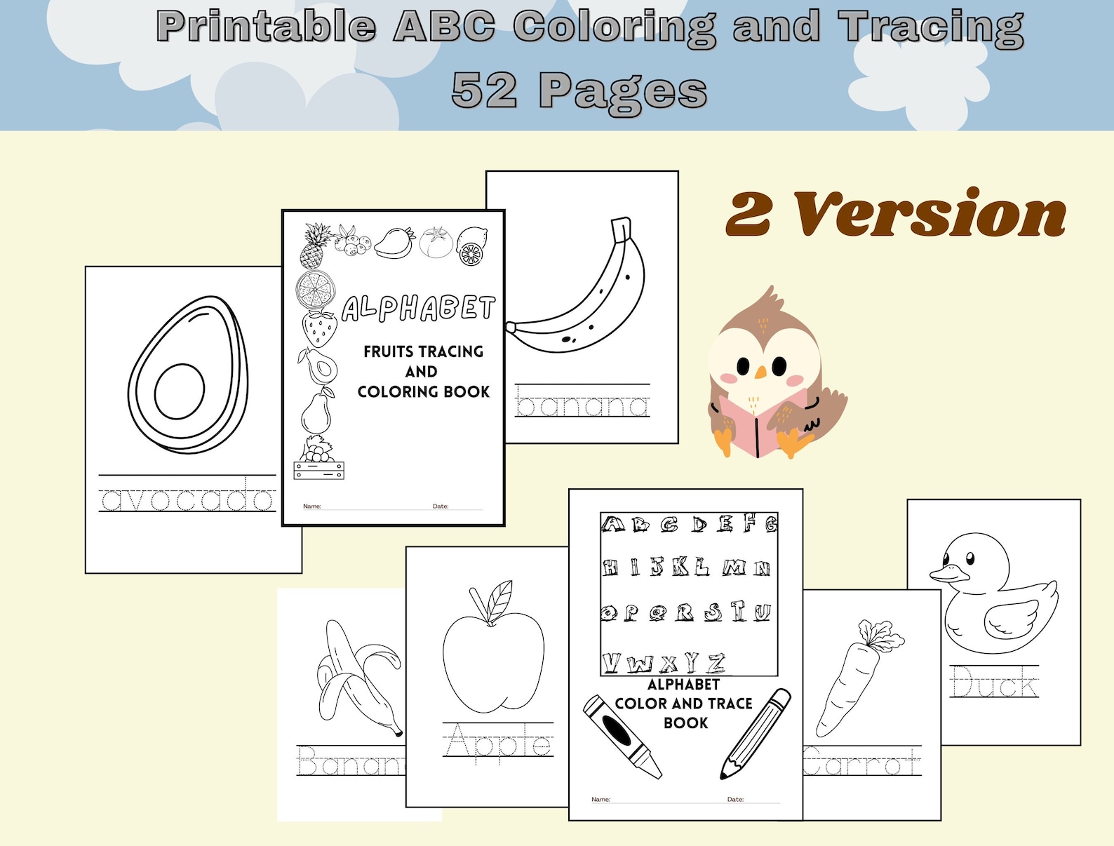 ABC Tracing Pages Kids Artwork Preschool Printables Kids Worksheets