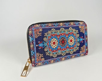 Wallet purse coin pouch embroidered Orient wallet bag pouch