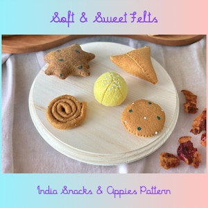 Indiska snacks och appar lekmat pdf-mönster - Worldly Cuisine Collection