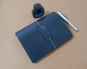 A5 Leather Notebook Refillable Ring Binder Handmade Personalized Journal Custom Embossed Writing Planner Travel Diary Luxury Stationery Gift