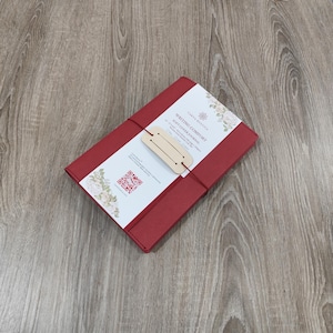 Notatnik A5 Washable Kraft Paper Softcover | Notatnik z wymiennymi wkładami, długopisem i uchwytem na karty | Papier 100 g/m2 do pisania | Skóra wegańska vintage