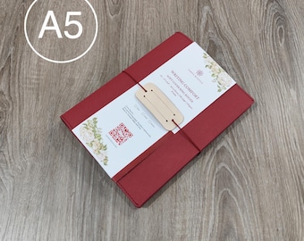 A5 Ring Binder Notebook Personalized Journal Washable Kraft Paper Fountain Pen Paper Bullet Journal Diary Gift Writer Sustainable Stationery