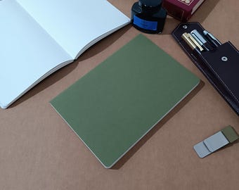 A5 Notebook Refill Fountain Pen Friendly 100gsm Cream Paper Minimalist Bullet Journal Planner Insert Softcover Layflat Binding Handwriting