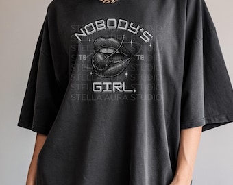 Koszulka Tate McRae Nobody’s Girl Comfort Colors, koszulka z grafiką inspirowaną Y2K, modny prezent w stylu streetwear