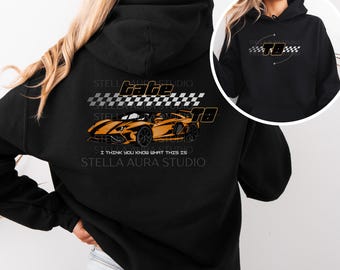 Tate McRae Hoodie, T8 Sports Car Graphic Sweatshirt, Y2k Streetwear Fan Gift