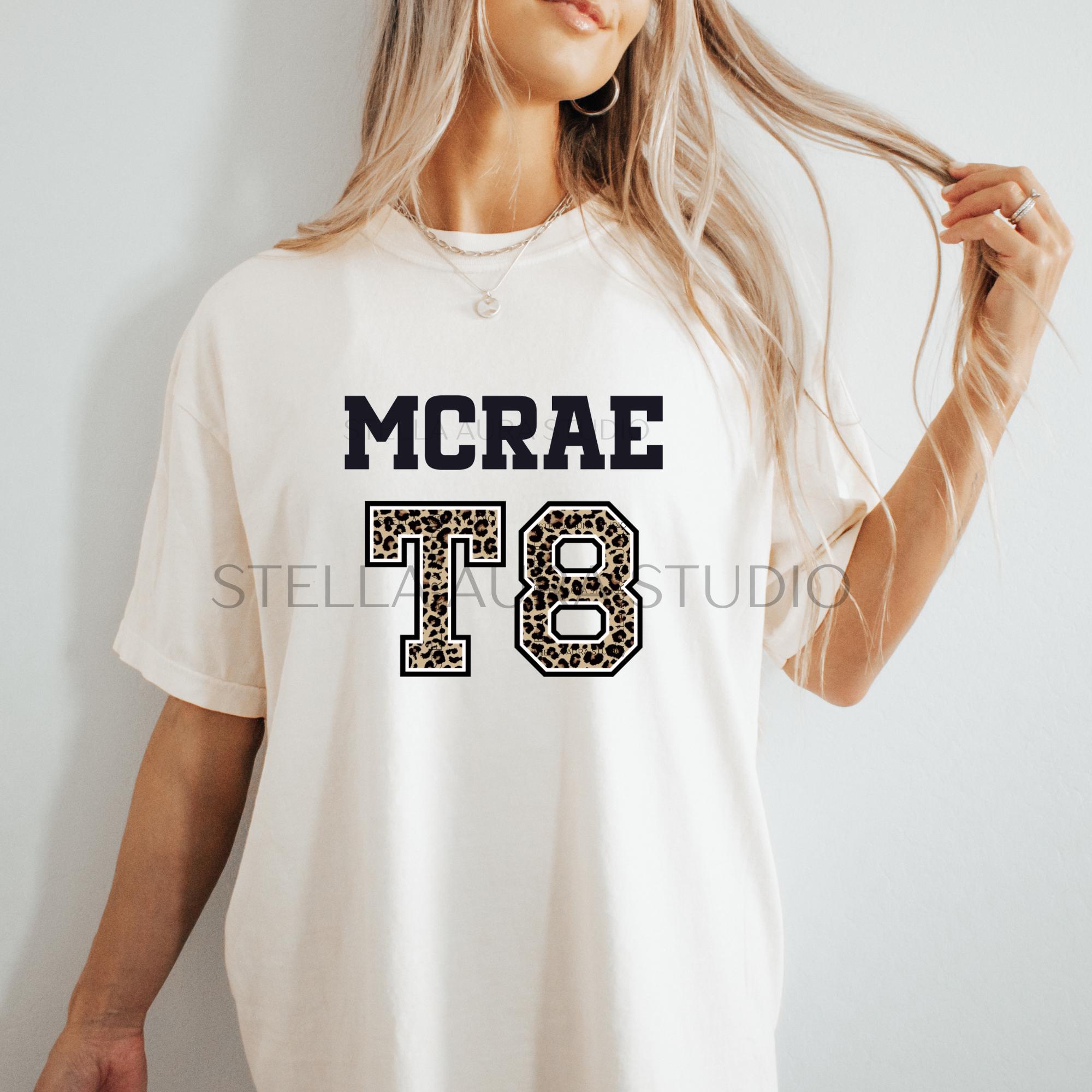 TATE MCRAE T8 トレーナー Tate Mcrae Hockey Jersey: T8 Concert Outfit, Recycled