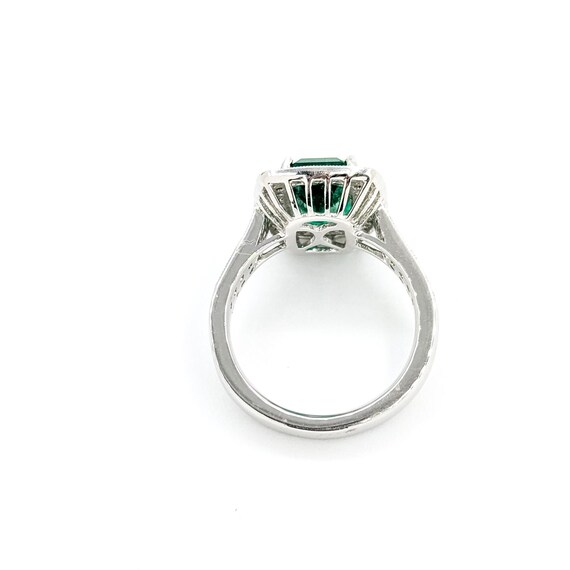 Statement Emerald & Diamond Ring in Platinum - image 8