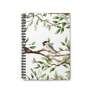 Chickadee Spiral Notebook - Ruled Line