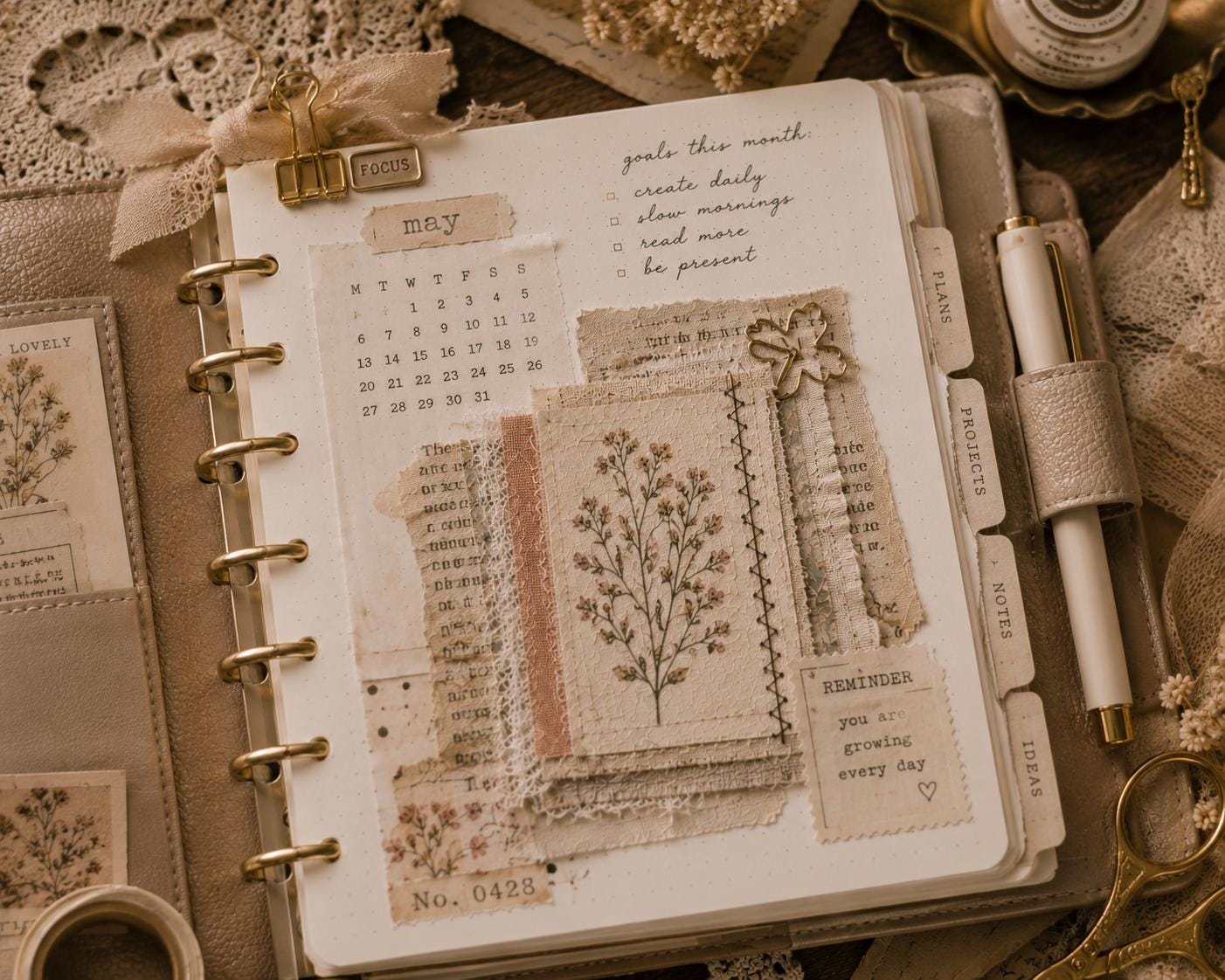 Handmade Stitched Collage Clusters | Junk Journal Ephemera | Mixed ...