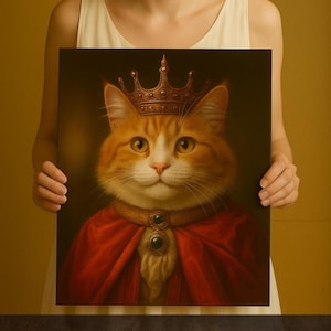 Custom Pet Portrait Painting Canvas, Renaissance Pet Portrait from Photo, Royal Pet Painting Digital Art, Portrait Art Design,Pet Lover Gift